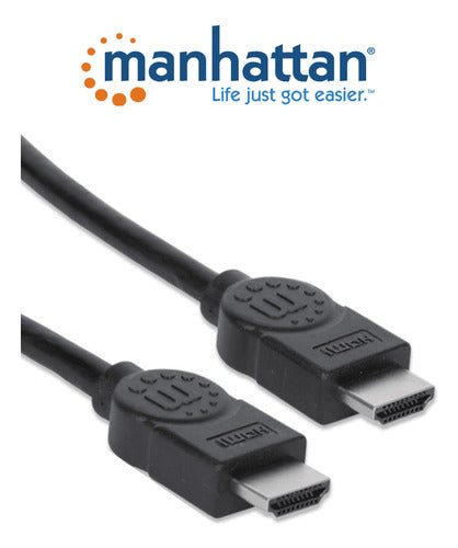 Manhattan Cable Hdmi Hdmi Macho 1080p, 3d, 22.5 Metros Negro