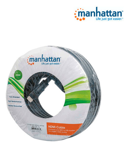 Manhattan Cable Hdmi Hdmi Macho 1080p, 3d, 22.5 Metros Negro