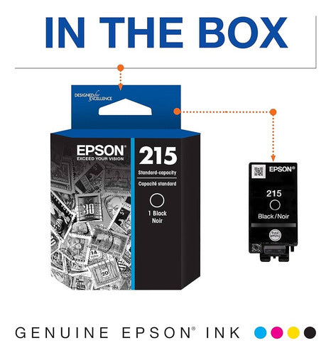 Cartucho Epson 215 Negro T215120 Epson Workforce Wf-100