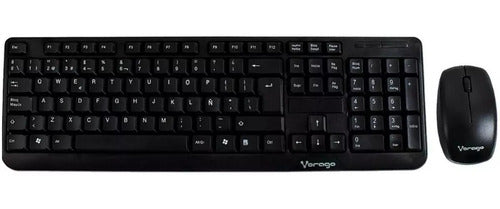 Kit De Teclado Y Mouse Vorago Km-302, Inalámbrico Usb Negro