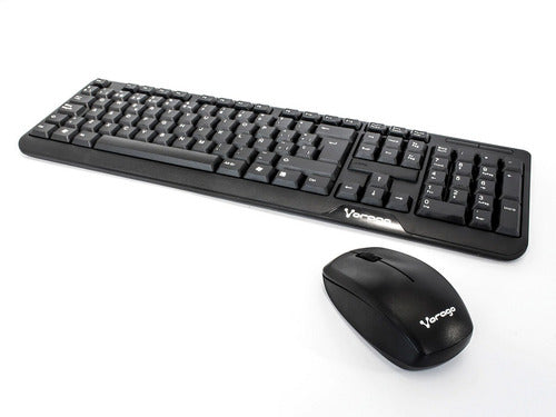 Kit De Teclado Y Mouse Vorago Km-302, Inalámbrico Usb Negro
