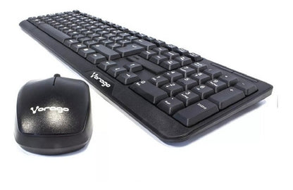 Kit De Teclado Y Mouse Vorago Km-302, Inalámbrico Usb Negro