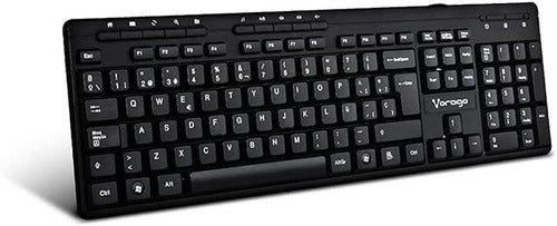 Kit De Teclado Mouse Bocinas Vorago Kms-104 Alámbrico Negro