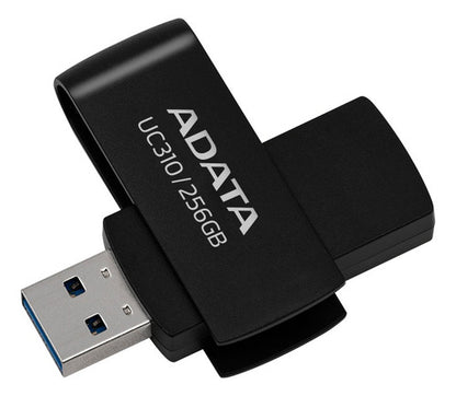 Memoria Usb Adata Uc310 256gb Usb 3.2 Lectura 100 Mb/s Negro