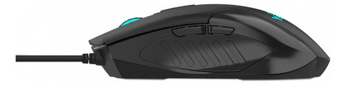 Kit Gamer De Teclado Mouse Phoenix 3000 Alámbrico Usb Negro
