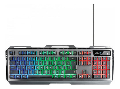 Kit Gamer De Teclado Mouse Phoenix 3000 Alámbrico Usb Negro