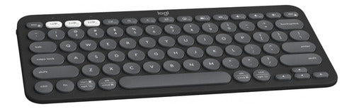Teclado Logitech Pebble Keys 2 K380s 60% Bluetooth Grafito