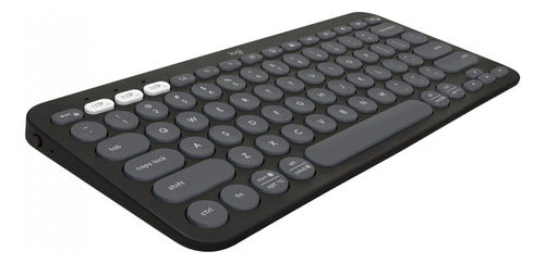 Teclado Logitech Pebble Keys 2 K380s 60% Bluetooth Grafito