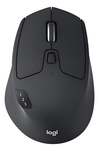 Mouse Ergonómico Logitech Óptico M720 Bluetooth Usb 1000dpi