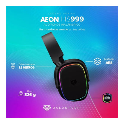 Audifonos Balam Rush Gamer Inalambrico Over-ear Aeon Hs999