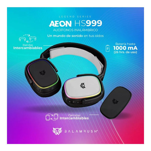 Audifonos Balam Rush Gamer Inalambrico Over-ear Aeon Hs999