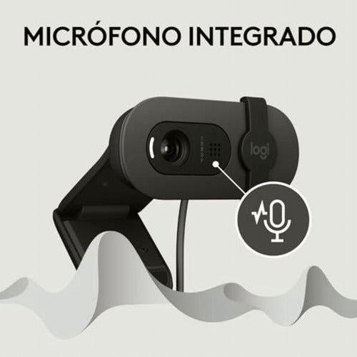 Logitech Webcam Brio 100 2m 1920x1080 Pixeles Usb-a Grafito