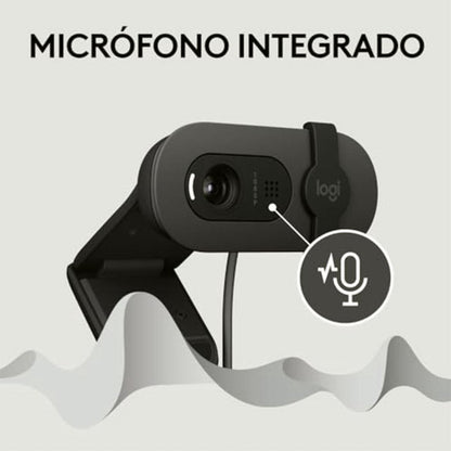 Logitech Webcam Brio 100 2m 1920x1080 Pixeles Usb-a Grafito