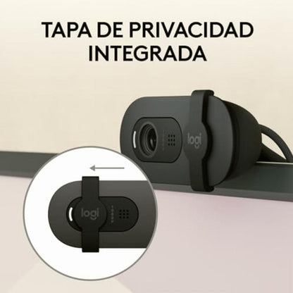 Logitech Webcam Brio 100 2m 1920x1080 Pixeles Usb-a Grafito