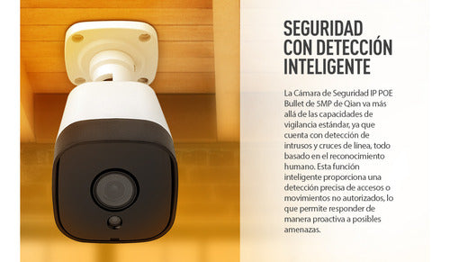 Cámara Ip Bala Qian Qec-ibul5 5mp Ir 30 Metros Ip66 Poe.