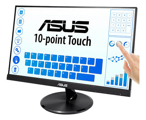 Monitor Asus Vt229h W-led Touch 21.5'', Full Hd, Hdmi Negro