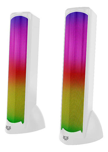 Balam Rush Bocina Gamer Glimm Tower Bg575 2.0, 10w Rms 2 Pzs