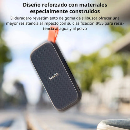 Ssd Externo Sandisk Portable, 2tb, Usb C 3.2, Negro Firmware