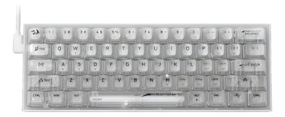 Teclado Gamer Redragon Fizz Rgb K617-ct Transparente Inglés