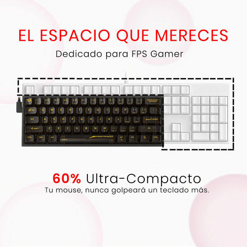Teclado Gamer Redragon Fizz Rgb K617-ctb Transparente Inglés