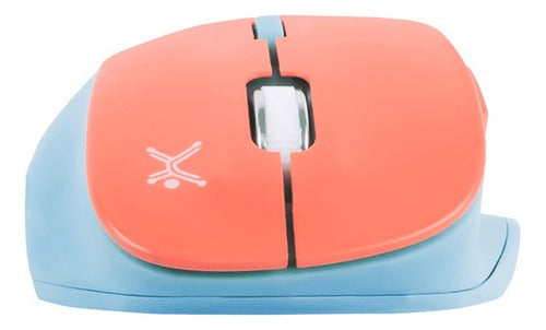 Mouse Perfect Choice Óptic Thumb Rf Inalámbrico Azul/naranja
