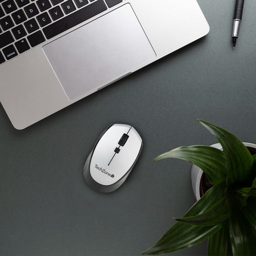 Mouse Techzone Óptico Tz19mou01-ina Usb, 1600dpi Plata