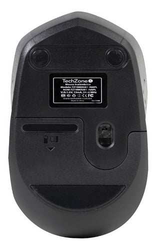 Mouse Techzone Óptico Tz19mou01-ina Usb, 1600dpi Plata