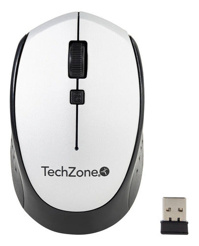 Mouse Techzone Óptico Tz19mou01-ina Usb, 1600dpi Plata