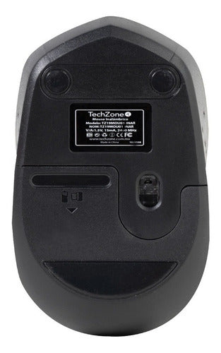 Mouse Techzone Tz19mou01-ina, Inalámbrico Usb 1600dpi Rojo