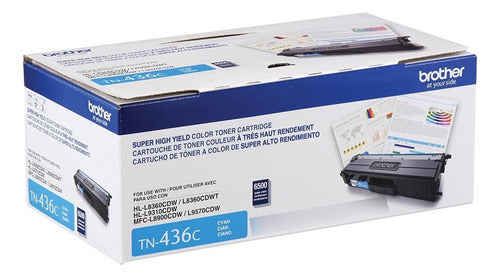 Tóner Brother Tn-436c Super Alto Rendimiento Cian, 6500 Pág