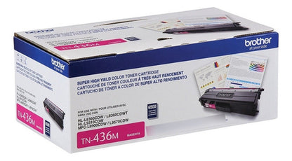 Tóner Brother Tn-436m Super Alto Rendimiento Magenta 6500pág