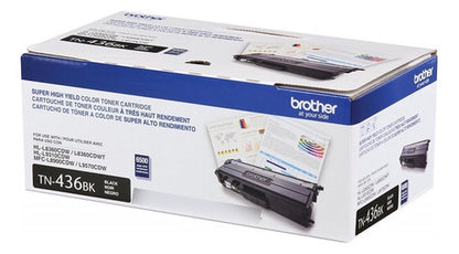 Tóner Brother Tn-436bk Super Alto Rendimiento Negro 6500 Pág