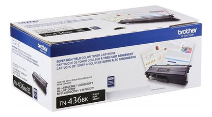 Tóner Brother Tn-436bk Super Alto Rendimiento Negro 6500 Pág