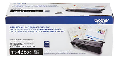 Tóner Brother Tn-436bk Super Alto Rendimiento Negro 6500 Pág