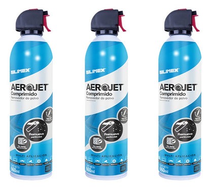 Aire Comprimido Kit De Limpieza Pc 3 Piezas 660ml Silimex