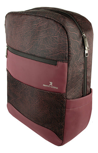 Perfect Choice Mochila De Poliéster Phenix Laptop 17 , Tinto
