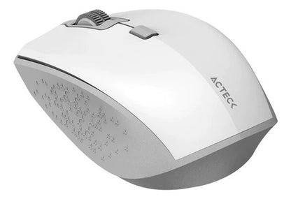 Mouse Acteck Óptico Optimize Trip Mi670, Inalámbrico Blanco