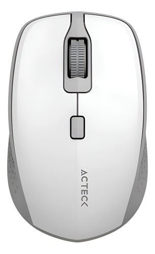 Mouse Acteck Óptico Optimize Trip Mi670, Inalámbrico Blanco