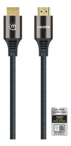 Manhattan Cable Hdmi Alta Velocidad Hdmi A Macho 2m Negro