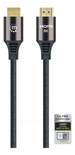 Manhattan Cable Hdmi Alta Velocidad Hdmi-a Macho 8k 60hz 3m