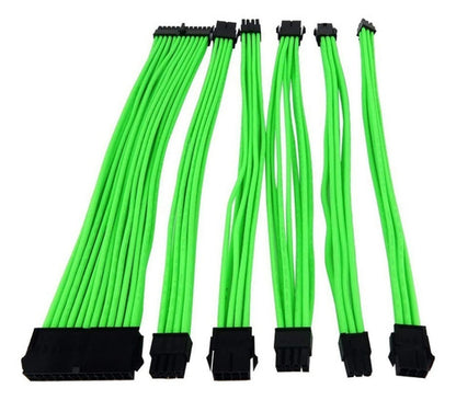 Eagle Warrior Kit De Cables Trenzados Psu, Negro/verde