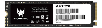 Ssd Acer Gm7 Nvme, 1tb, Pci Express 4.0, M.2 Bl.9bwwr.118