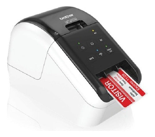Cinta Brother Dk-2251 Negro Y Rojo Sobre Blanco 6.2cm X15.2m