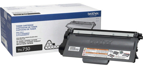 Tóner Brother Tn-750 Negro, 8000 Páginas