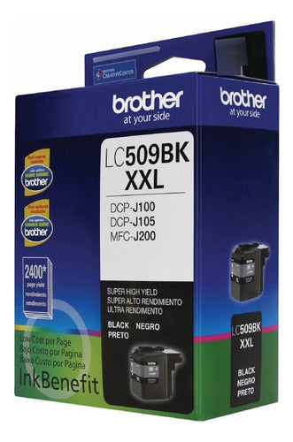 Cartucho Brother Lc-509bk Negro, 2400 Páginas