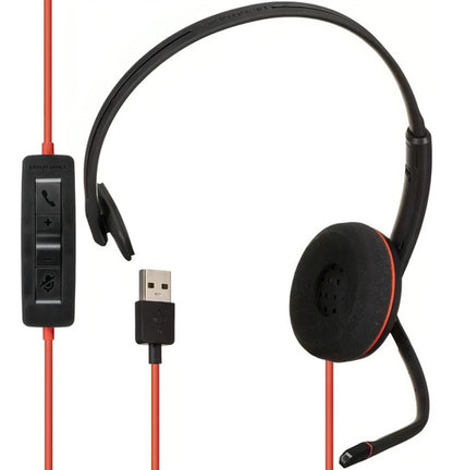 Poly Audífonos Con Micrófono Monoaural Blackwire C3210 Usb A