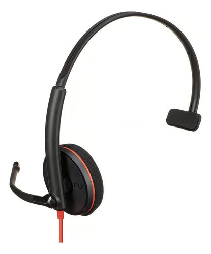 Poly Audífonos Con Micrófono Monoaural Blackwire C3210 Usb A