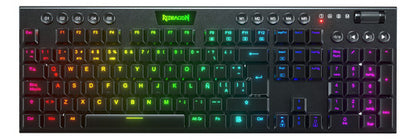 Teclado Mecánico Gamer Redragon Horus K618rgb-wireless-red S