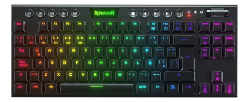 Teclado Mecánico Gamer Redragon Horus K621rgb-wireless-red S