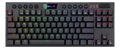 Teclado Mecánico Gamer Redragon Horus K621rgb-wireless-red S